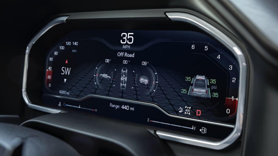 2022 GMC Sierra featuring the dashboard.