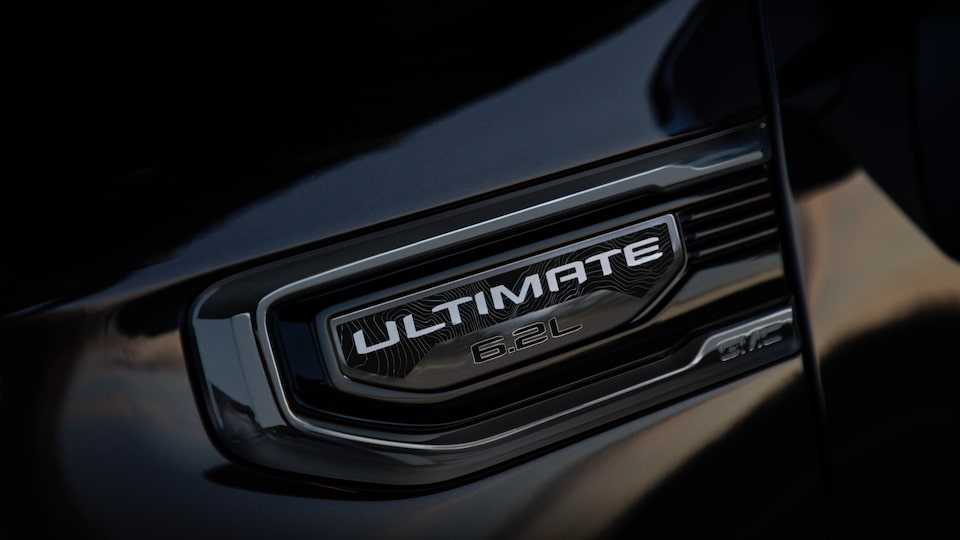 2022 GMC Sierra Ultimate Badge.