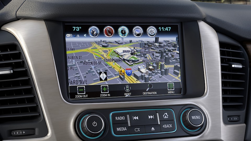 8 inch gmc infotainment system with available navigation