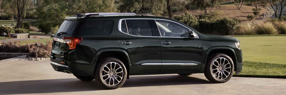 A parked 2022 GMC Acadia Denali.