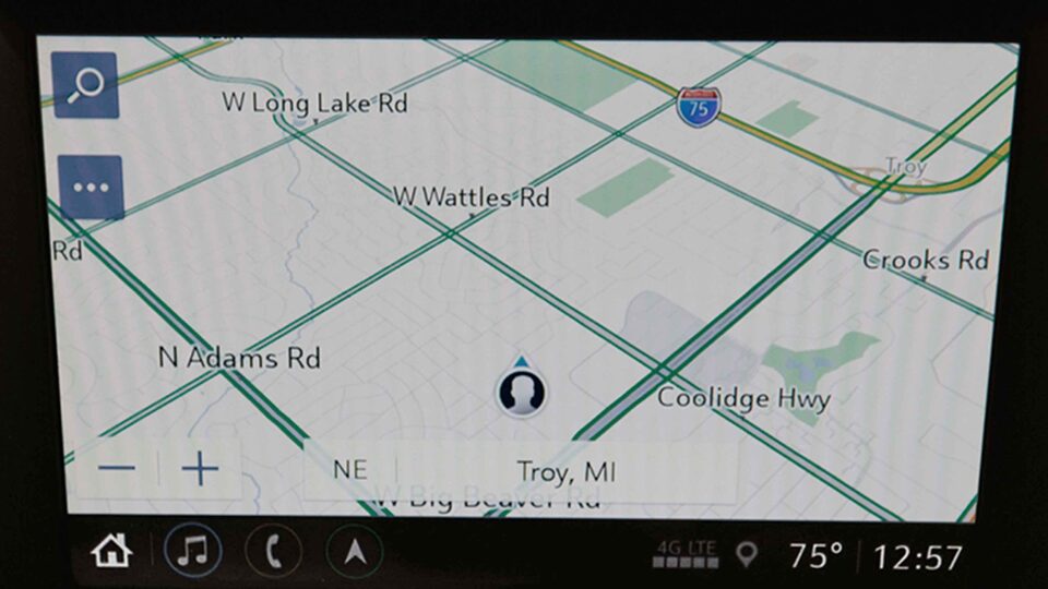 GMC Terrain 2021: système de navigation intégré.