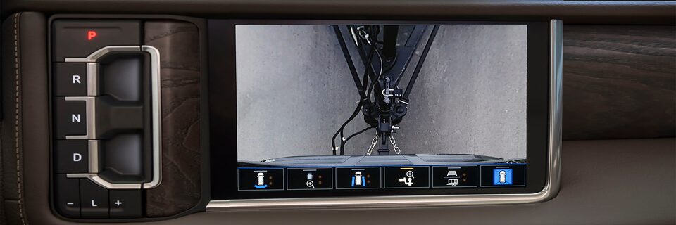 GMC Yukon 2022 : Vue de l'attelage.
