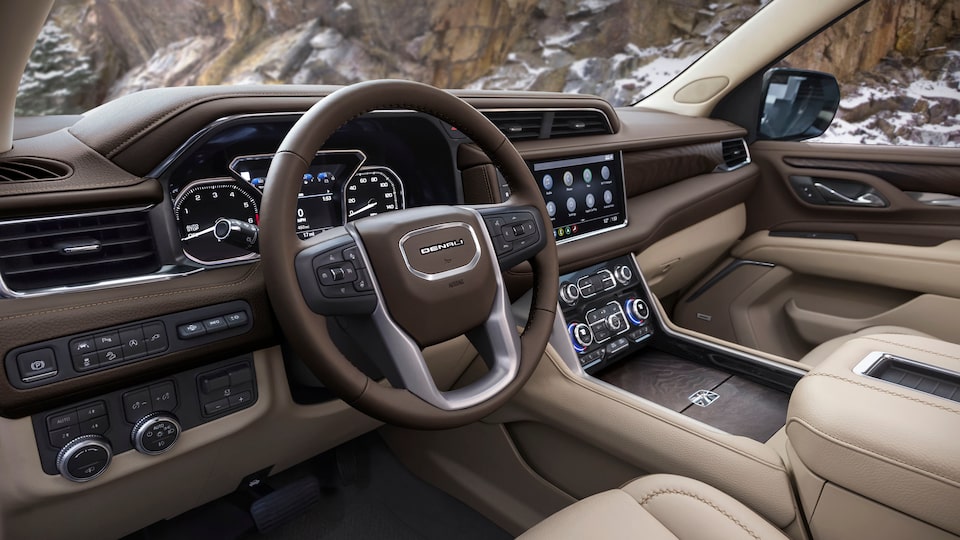 2021 GMC Yukon Denali features: interior.