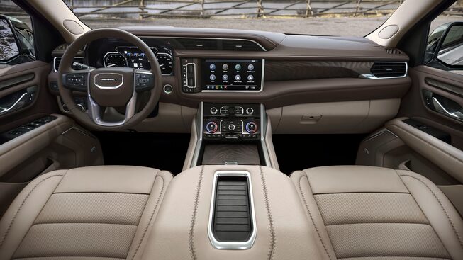 Intérieur du modèle Yukon Denali 2022.