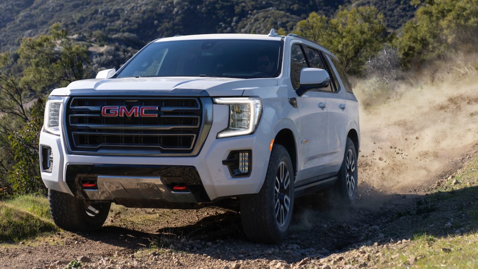 2021 Yukon AT4 driving off-road
