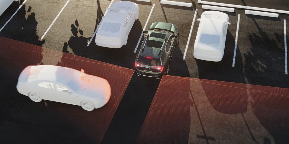 Front and Rear Park Assist on the 2024 GMC Yukon SLE/ SLT.