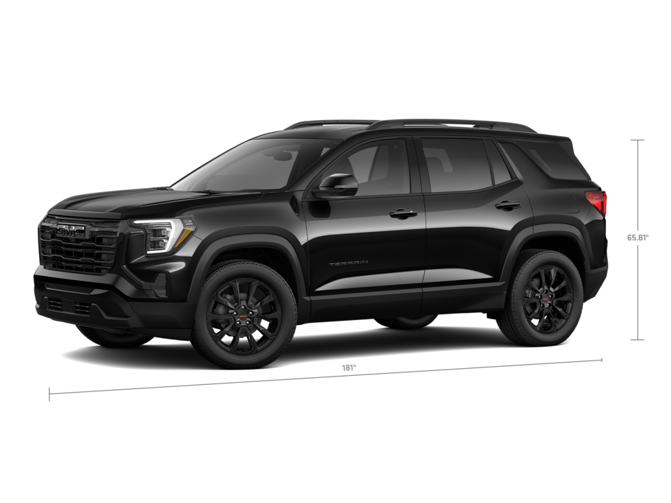 Vue latérale du VUS compact GMC Terrain Élévation 2026.