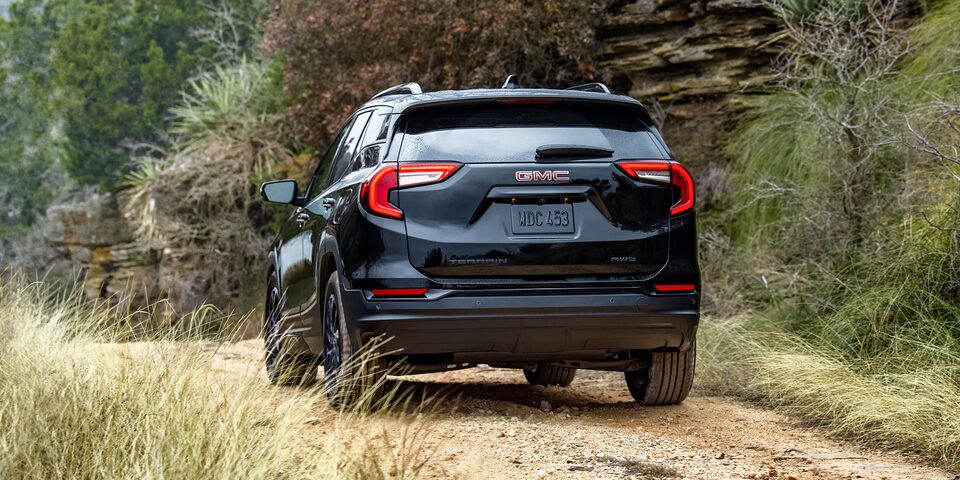 Back view of the 2024 GMC Terrain.