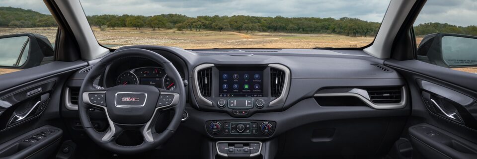 Interiors of the 2024 GMC Terrain AT4.