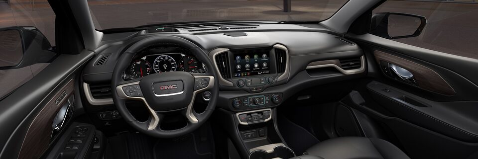 Driver's perspective while driving the 2024 GMC Terrain Denali.