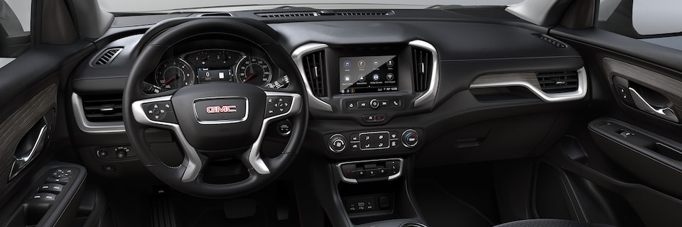 Le GMC Terrain SLE 2024 vu par le conducteur.