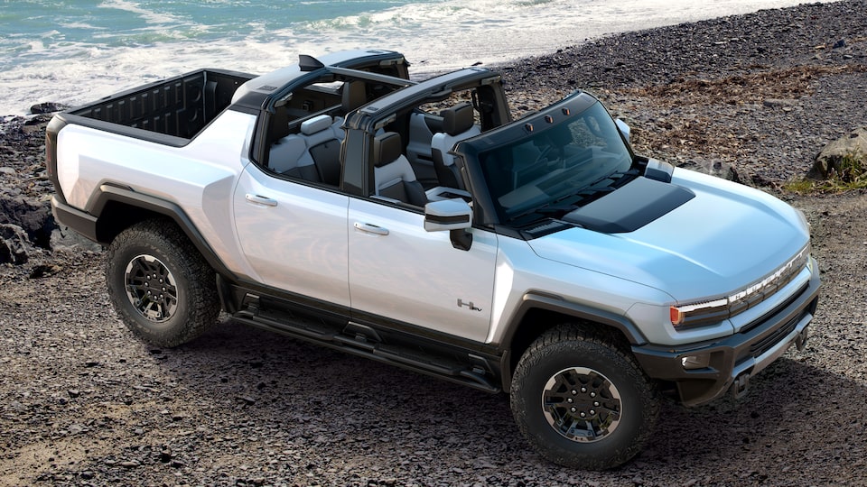 GMC Hummer EV's Infinity Roof with modular sky panels.