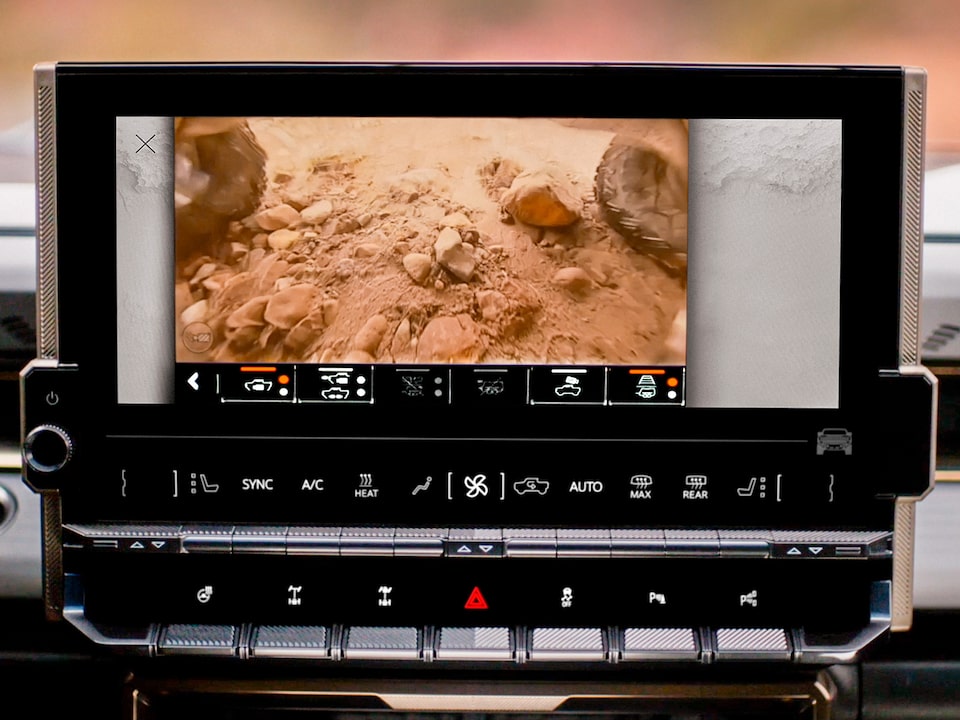 UltraVision feature of the GMC Hummer EV.