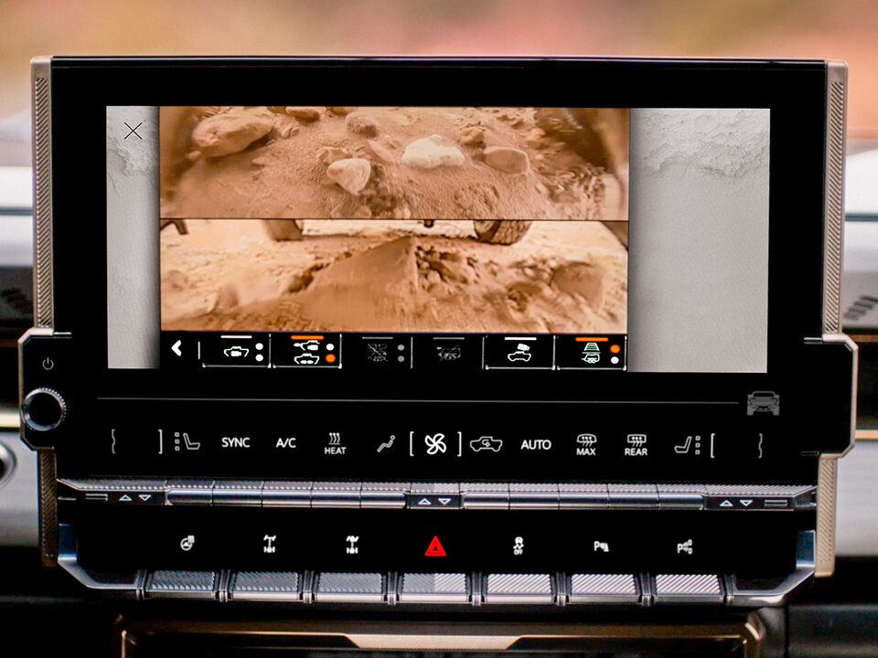 UltraVision feature of the Hummer EV.