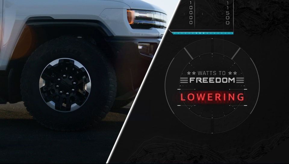 Watts to Freedom feature of the GMC Hummer EV.