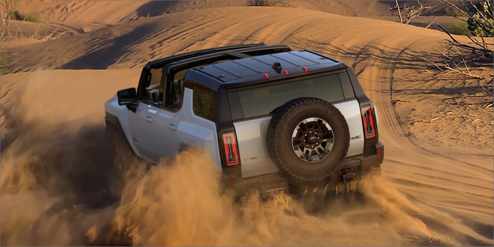 The GMC Hummer EV can dominate uncharted terrain.