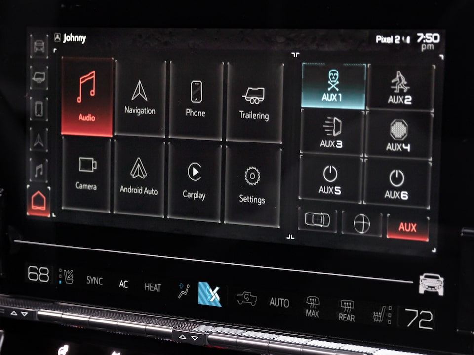 Connectivité sans fil du GMC Hummer EV.