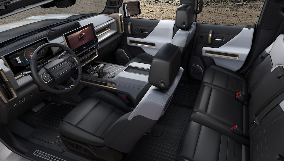 Sièges à alerte de sécurité du GMC Hummer EV.