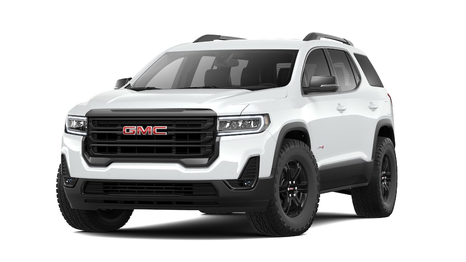 2021 GMC Acadia AT4 in Summit White.