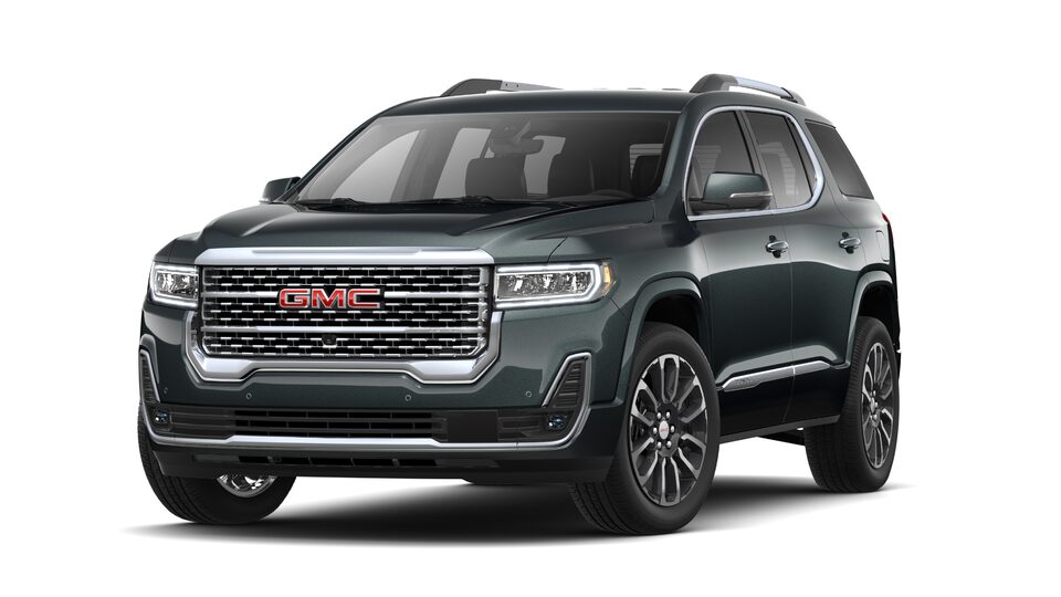 2021 GMC Acadia Denali in Hunter Metallic.