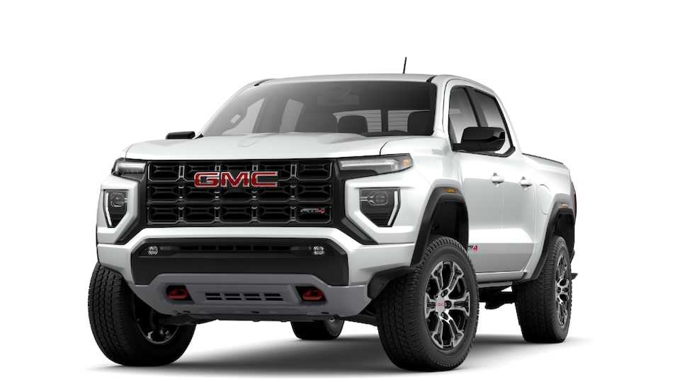 GMC Canyon AT4 2023 en blanc sommet.