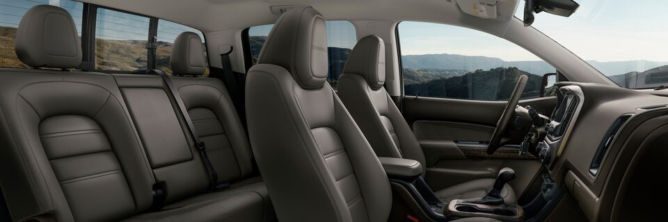 Sièges du GMC Canyon 2022.