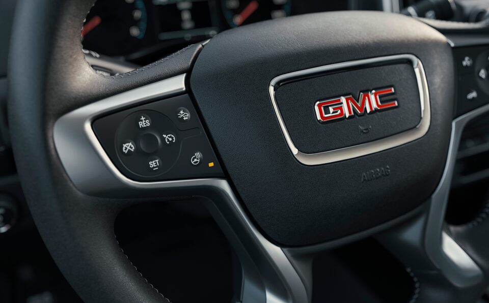 Volant du GMC Canyon 2022.