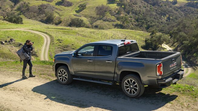 Hayon du GMC Canyon Denali 2022.