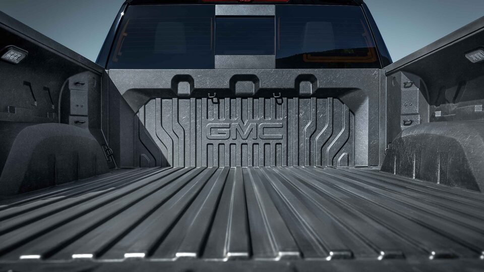 2022 GMC Sierra 1500 Denali steel cargo bed.