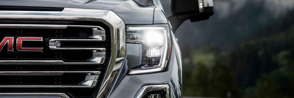 2022 GMC Sierra 1500 headlights.