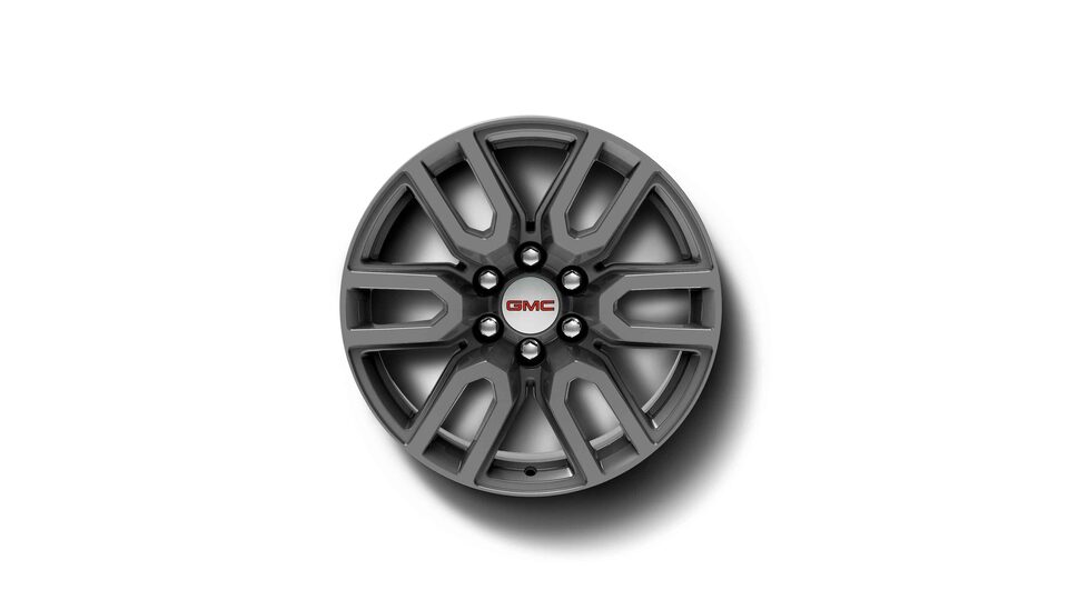 2022 GMC Sierra 1500 20" 6-Spoke Carbon Grey Painted Aluminum.
