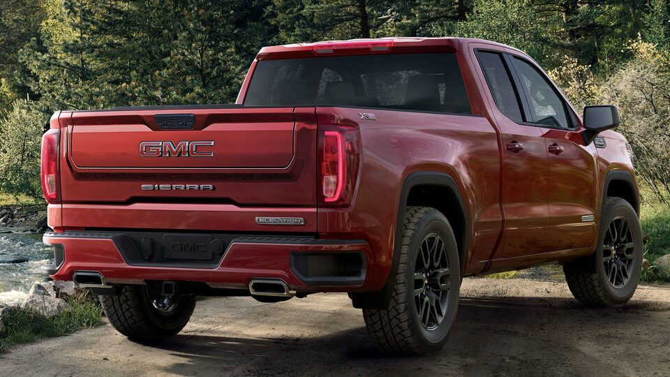 2022 GMC Sierra 1500 Elevation Trim parked on a scenic view.