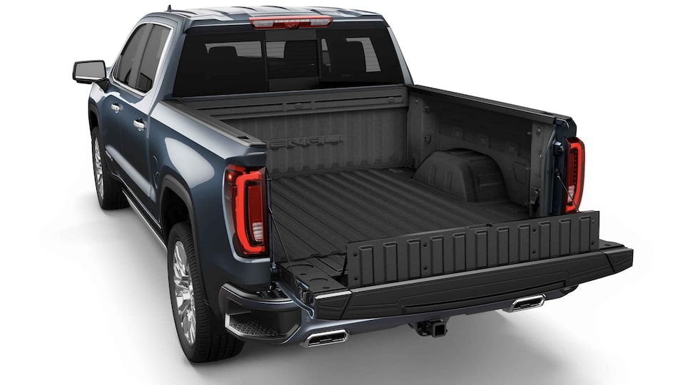 2022 GMC Sierra 1500 MultiPro Tailgate featuring the Primary Gate Load Stop.