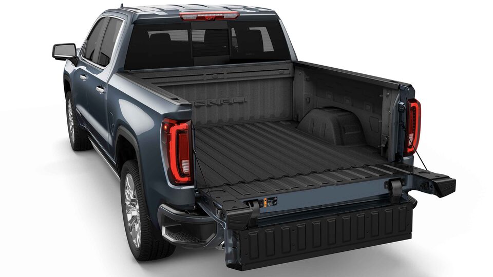 2022 GMC Sierra 1500 MultiPro Tailgate featuring the Primary Gate Easy Access.