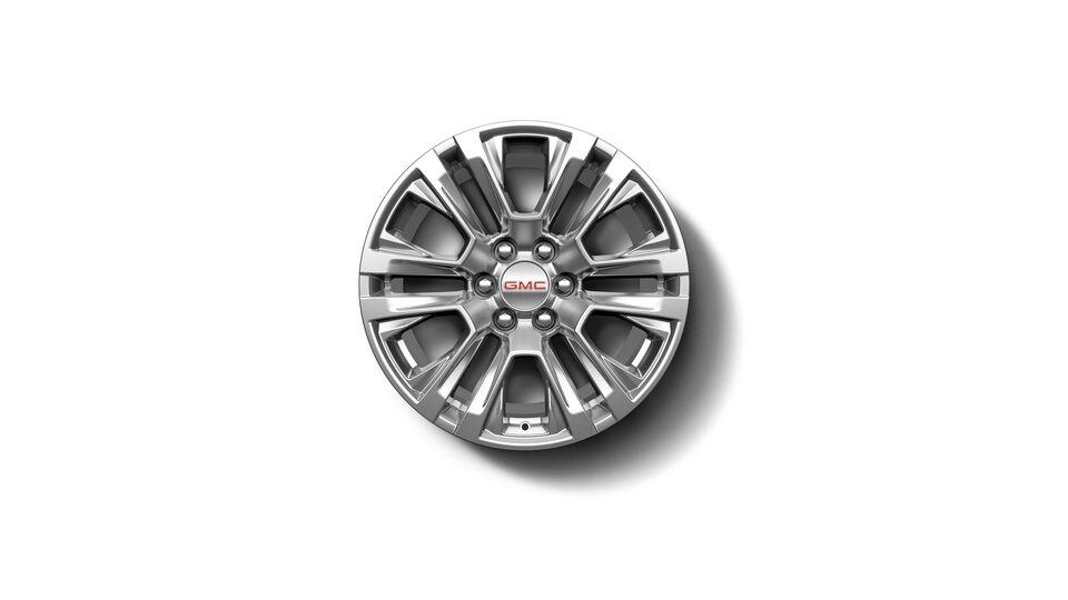 2022 GMC Sierra 1500 20" Multi-Dimensional Polished Aluminum.
