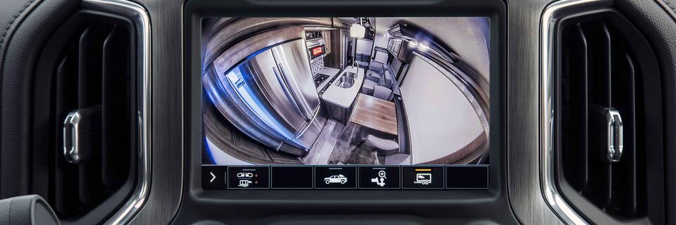 2022 GMC Sierra 1500 Inside Trailer View.
