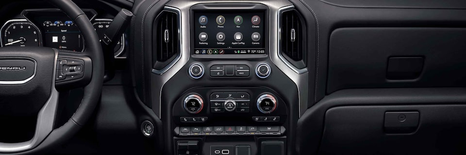 2022 GMC Sierra 1500 dashboard.