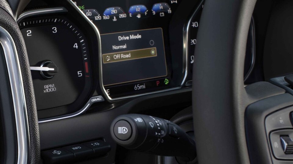 2022 GMC Sierra HD speedometer.