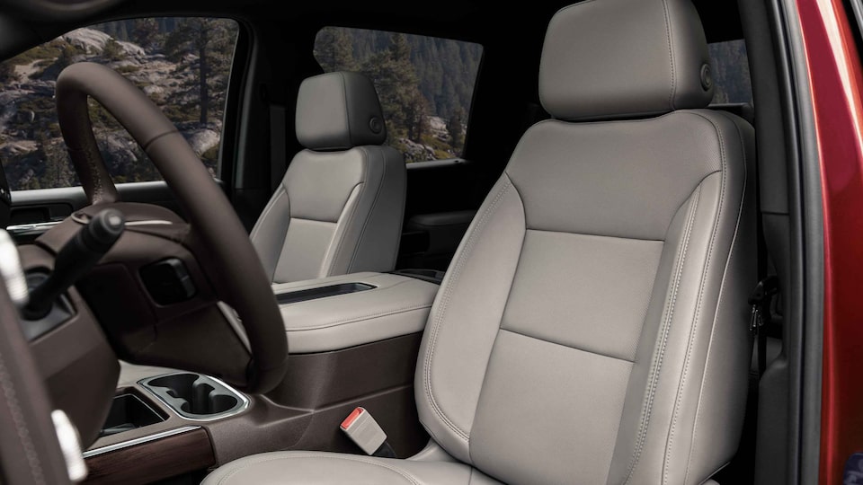 2022 Sierra HD interior featuring the front seat.