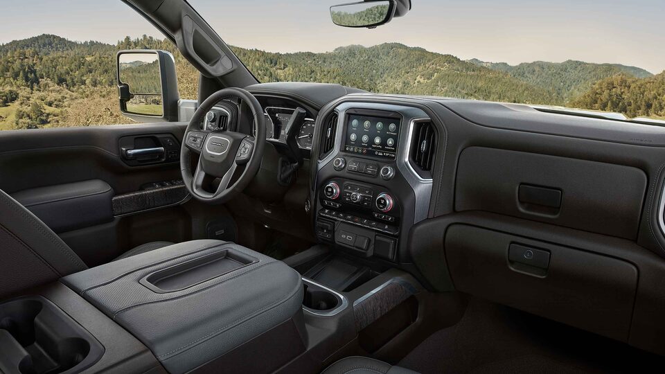 2022 Sierra HD Denali premium interior.