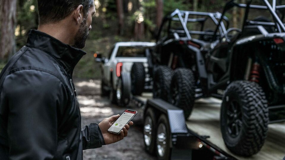 Application mobile myGMC du GMC Sierra 2022.