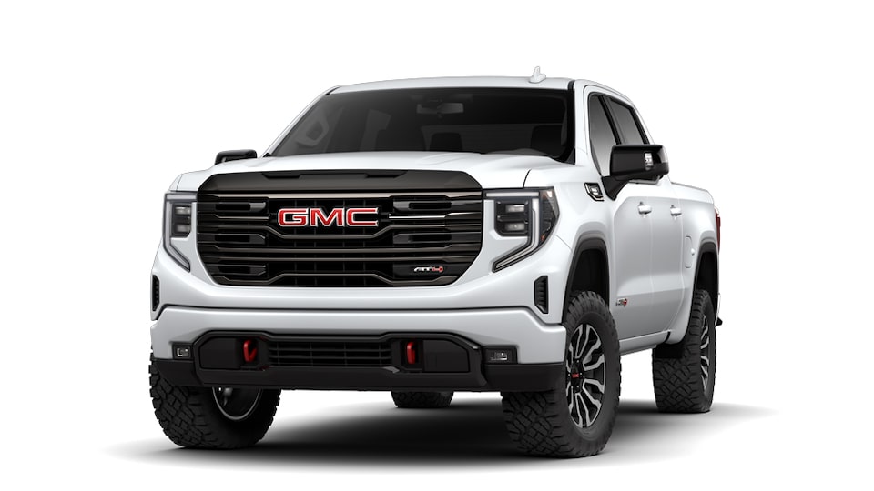 2022 Sierra 1500 AT4 Short Bed Crew Cab in Summit White.