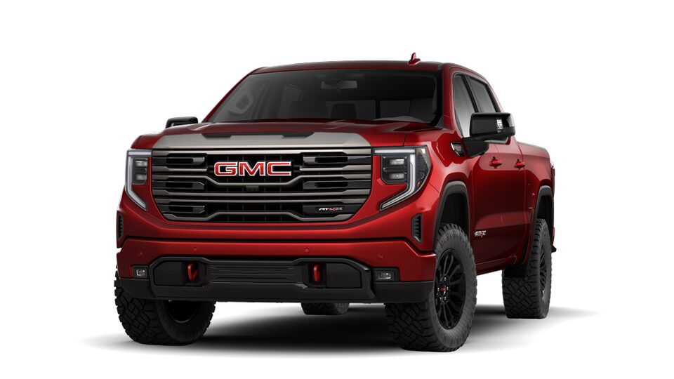 2022 Sierra 1500 AT4X Short Bed Crew Cab in Cayenne Red Tintcoat.