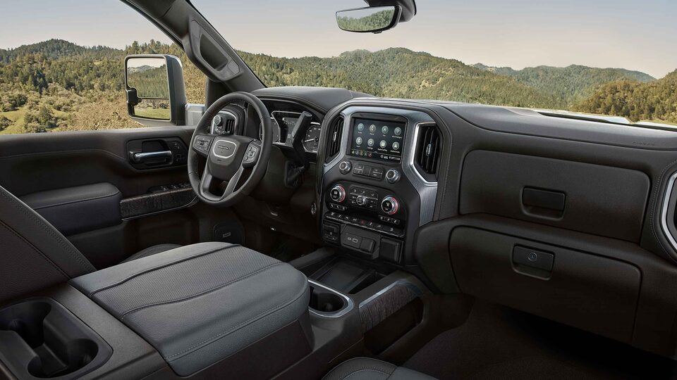 2023 Sierra HD Denali premium interior.