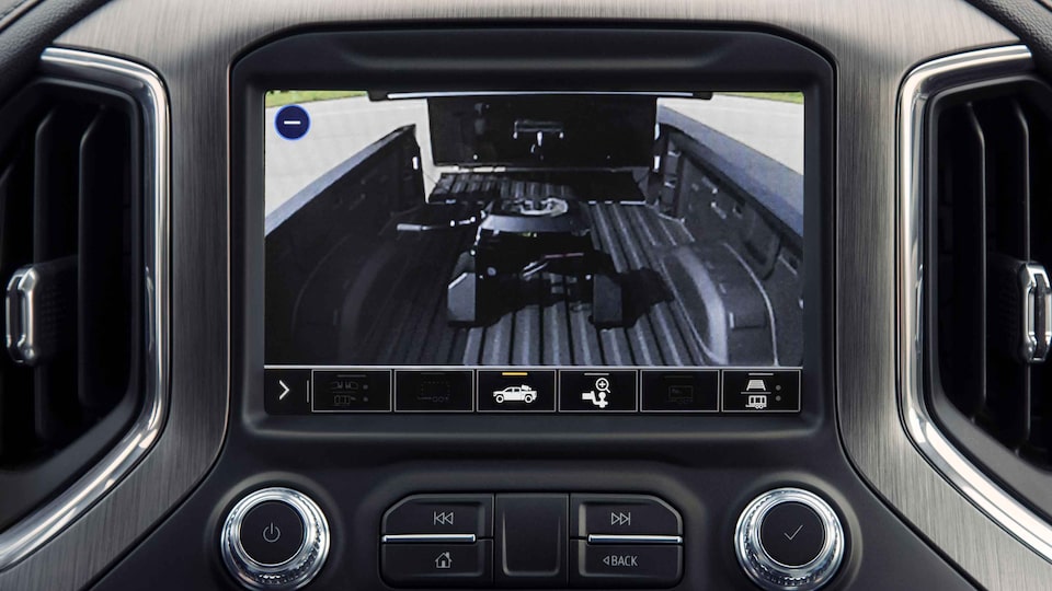 2023 Sierra HD trailering camera: bed camera.