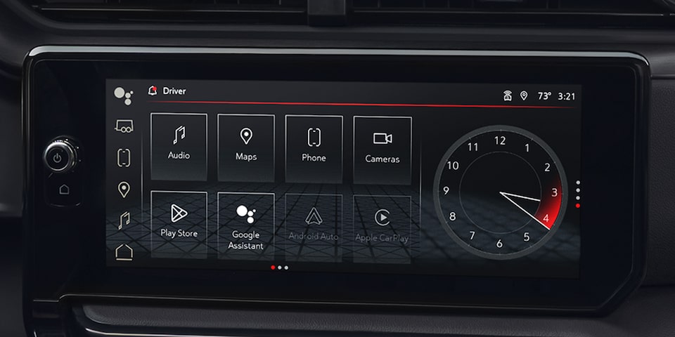 Système d’infodivertissement haut de gamme du GMC Sierra Denali 2025.