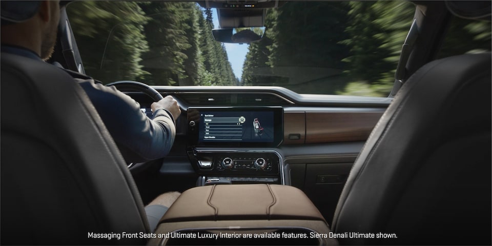 L’habitacle haut de gamme du camion de luxe GMC Sierra Denali.