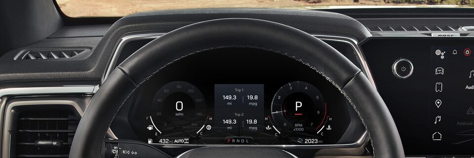 Volant du GMC Canyon Denali 2023.