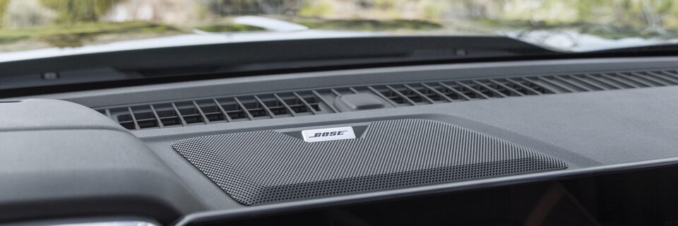 Système sonore Bose du GMC Canyon Denali 2023.