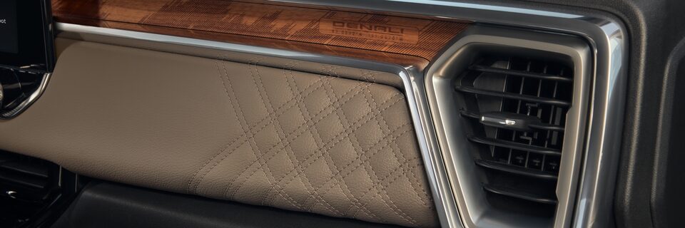 2023 Canyon Denali interior details.